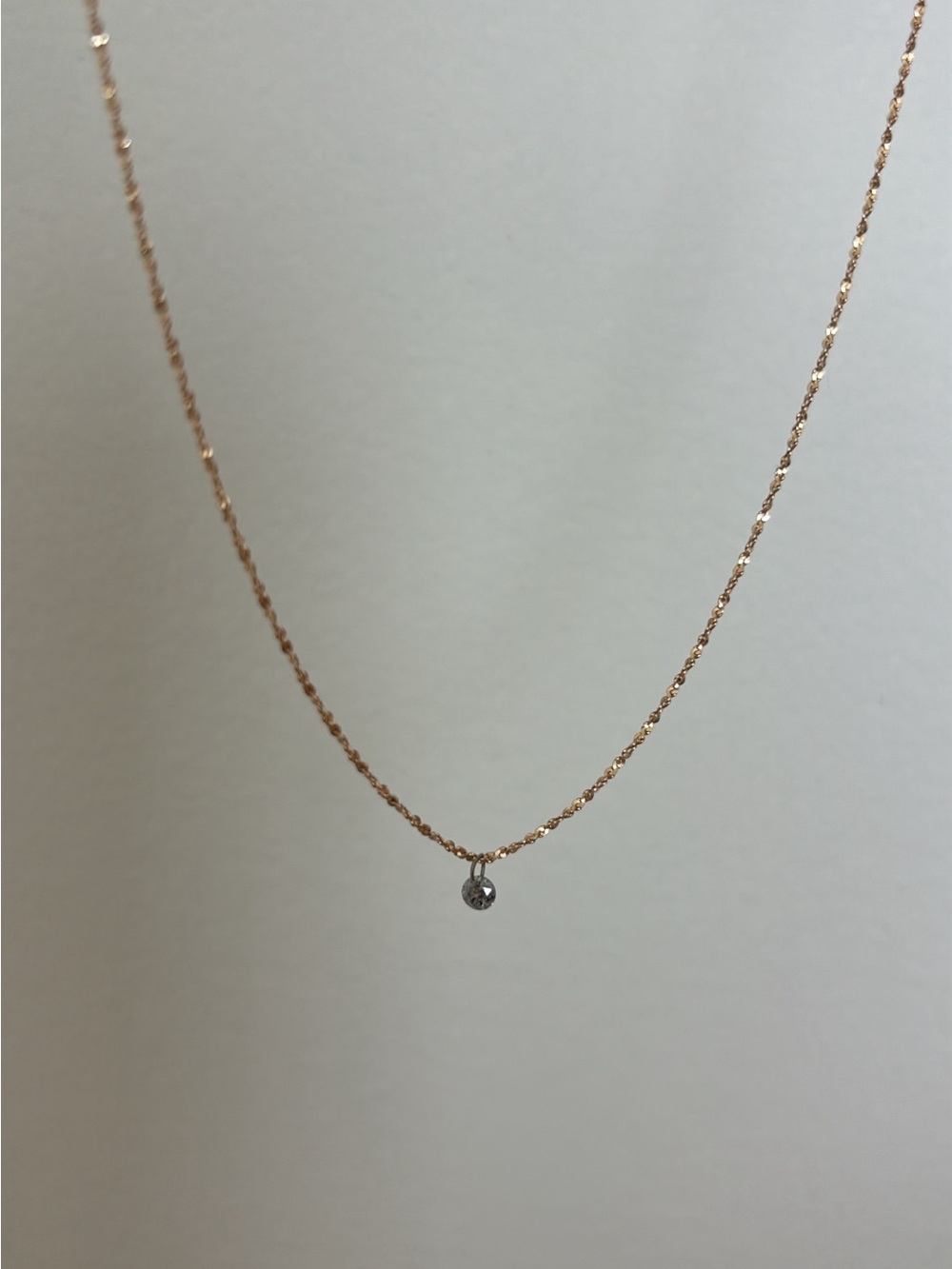 Drilled salt and pepper natural diamond pendant / charm